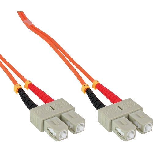 InLine® LWL Duplex Kabel, SC/SC, 50/125µm, OM2, 15m 83515