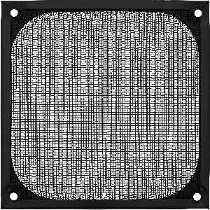 InLine® Lüftergitter, Aluminium Filter, 120x120mm, schwarz 33370S