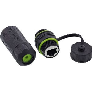 InLine® Patchkabelkupplung, kurz, Cat.6A, IP68, 2x RJ45 Buchse, geschirmt 69927I