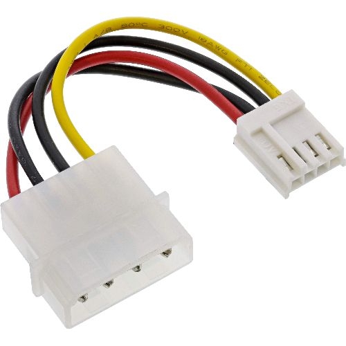 InLine® Stromadapter, 13,34cm (5,25") Buchse zu 8,89cm (3,5") Stecker, 0,06m 26623A