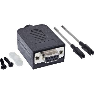 InLine® D-Sub 9 Breakout-Terminalblock, Buchse, Schraubklemme, Rändelschraube 92501G