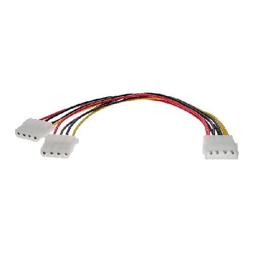 InLine® Strom Y-Kabel intern, 1x 5,25 an 2x 5,25, bulk 0,20m 29659L