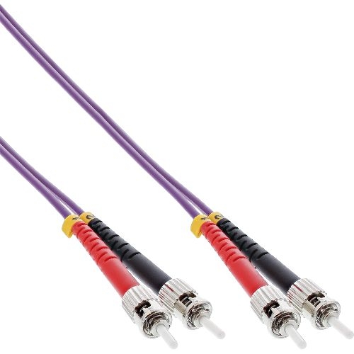 InLine® LWL Duplex Kabel, ST/ST, 50/125µm, OM4, 15m 81515P