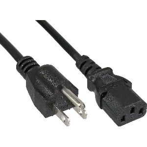 InLine® Netzkabel, Netzstecker USA auf Kaltgerätestecker C13, 1m 16651U