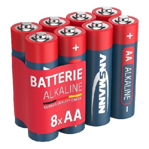 ANSMANN 5015280 RED Alkaline-Batterie, Mignon (AA), LR6, 8er Pack 01058G