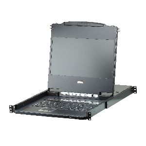 ATEN CL6708MW US Single Rail KVM-Switch 8-Port 17,3&quot;-LCD (USB DVI) US-Layout 60716P