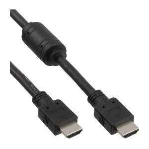 InLine® HDMI Kabel, HDMI-High Speed, ST / ST, schwarz, mit Ferrit, 5m 17605