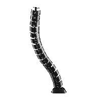 InLine® Kabelkanal flexibel, vertikal für Tische, 2 Kammern, 0,80m, schwarz 59997A