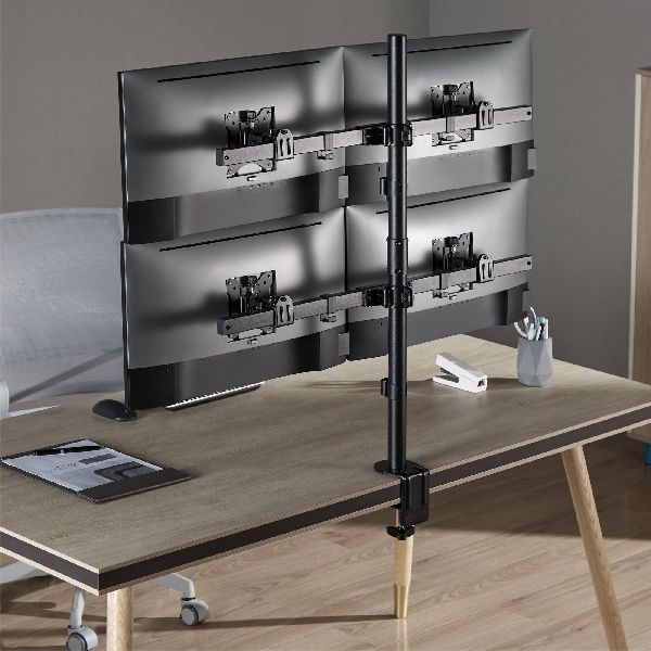 InLine® Tischhalterung, für 4x LCD-/LED-Display bis 81cm (32), max. 9kg 23108H