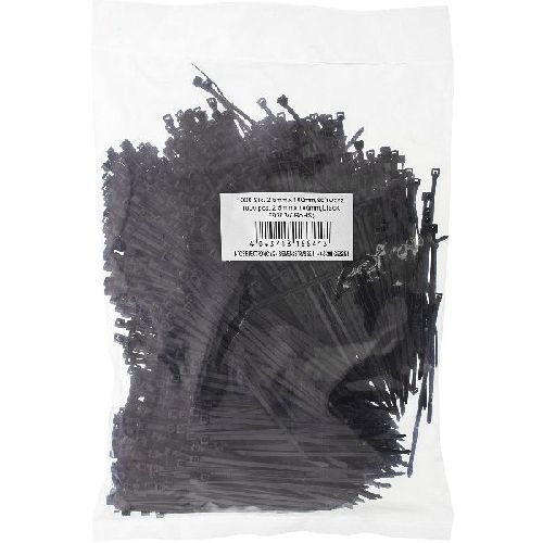 InLine® Kabelbinder, Länge 100mm, Breite 2,5mm, schwarz, 1000 Stück, bulk 59963V