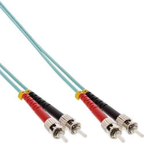 InLine® LWL Duplex Kabel, ST/ST, 50/125µm, OM3, 1m 81501O