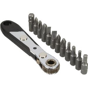 InLine® Mini-Ratschen-Set, mit 12-teiligem Bitsatz 43034T