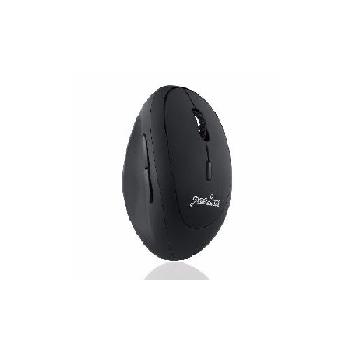 Perixx PERIMICE-719, kleine ergonomische Maus, Rechtshänder, schnurlos, schwarz 57142E