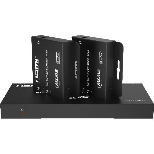 InLine® Video Splitter/Extender, 1x2, Cat.6, HDMI 4K/30Hz, Set 57886A