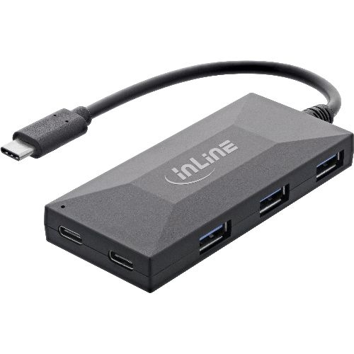 InLine® USB 3.2 Gen.1 Hub, USB-C zu 2 Port USB-C und 3 Port USB-A, ohne PSU 35399