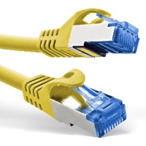 InLine® Patchkabel, Cat.6A, S/FTP, TPE (LSZH), CCA, gelb, 0,3m 72633Y
