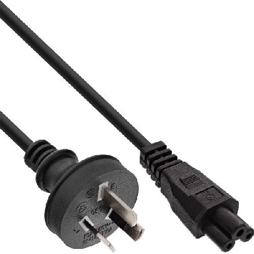 InLine® Netzkabel für Notebook, Australien, 3pol Kupplung, 2m 16656J