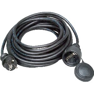 Kopp Schutzkontakt-Verlängerung, Gummi-Stecker/-Kupplung/-Leitung, 10m 16210A