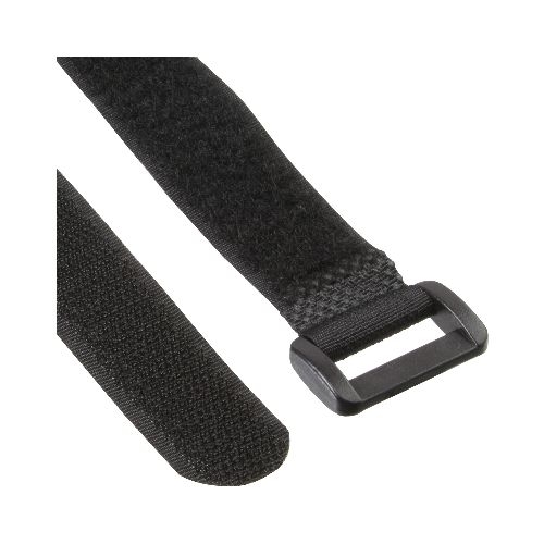 InLine® Klettschlaufen 20x200mm, 10er, schwarz 59945F