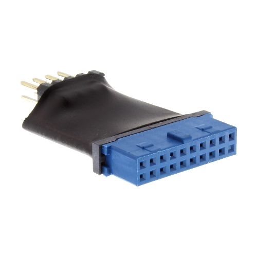 InLine® USB 3.0 zu 2.0 Adapter intern, USB 3.0 19pol auf USB 2.0 Pfostenstecker 33449L