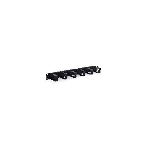 Triton RAB-VP-X21-A1 19 Kabelführungspanel 1HE, 6 Metallbügel 40x70mm, schwarz 01956O