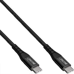 InLine® USB 2.0 Kabel, USB-C Stecker/Stecker Schnellladekabel 100W, 1m 35851