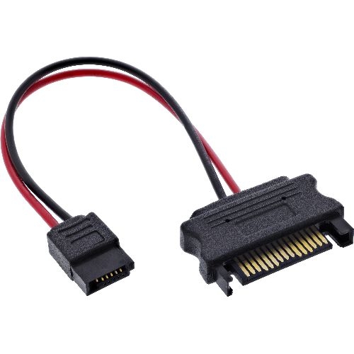 InLine® SATA Stromadapterkabel, SATA Buchse an SlimSATA Stecker, 0,15 m 29668
