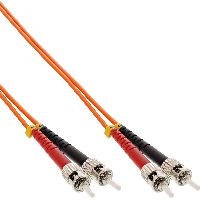 InLine® LWL Duplex Kabel, ST/ST, 50/125µm, OM2, 2m 81502