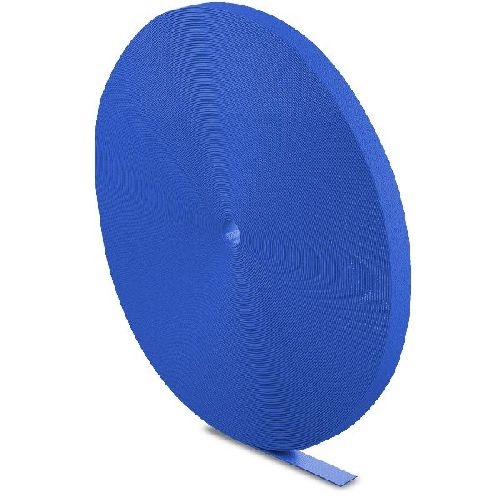 LABEL THE CABLE LTC PRO Roll Strap, doppelseitige Klettbandrolle, 25m, blau 59935D