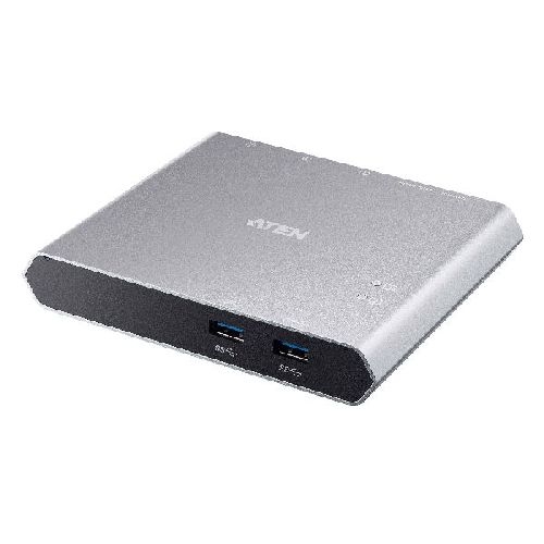 ATEN US3310 2-Port USB-C Gen.1 Dock Switch mit Power Pass-through 33305F