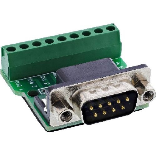 InLine® Terminalblock D-Sub 9 Stecker, Schraubklemme, Schraubsicherung 92501D