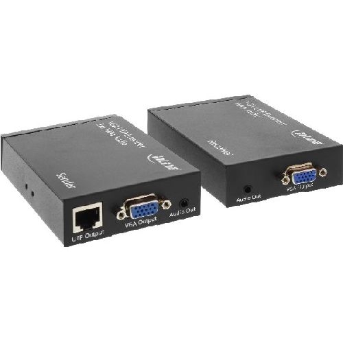 InLine® VGA Extender/Verlängerung über UTP, mit Audio, bis 300m 65012