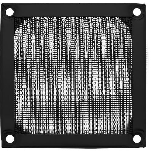 InLine® Lüftergitter, Aluminium Filter, 80x80mm, schwarz 33378S