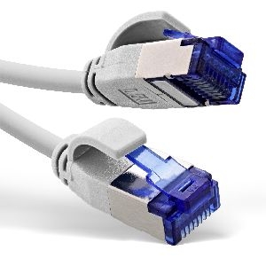 InLine® Patchkabel Slim, Cat.6A, S/FTP, TPE (LSZH) flexibel, PoE, weiß, 30m 74930W