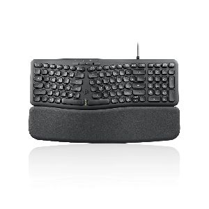 Perixx PERIBOARD-536 B US Ergonomische USB-Tastatur, kompakt, schwarz 57156H