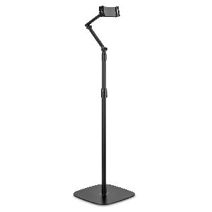InLine® Tablet Bodenständer Halterung mit Bodenplatte, bis 12,9&quot;, schwarz 55725S