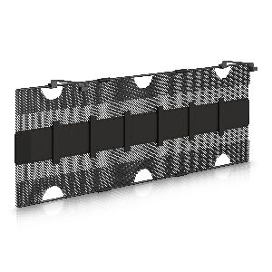 InLine® Ablagenetz für Untertisch-Montage mit Klettlaschen, schwarz 23199E