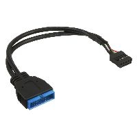 InLine® USB 2.0 zu 3.0 Adapterk. int., USB 2.0 Mainb./USB 3.0 int., 0,15m 33449I