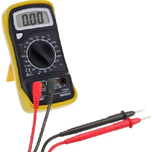 InLine® Multimeter, digital, mit Temperaturfühler, rot 43117