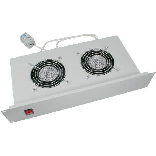 Triton RAC-CH-X01-A1 19 Belüftungseinheit horizontal 2HE, 2 Lüfter, grau 01959O