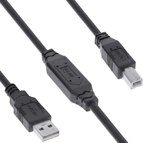 InLine® USB 2.0 Aktiv-Kabel, USB-A Stecker zu USB-B Stecker, 15m 34512A