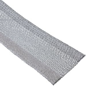 InLine® Kabelschlauch, Gewebeschlauch mit Klettverschluss, 1m x 25mm grau 59993B