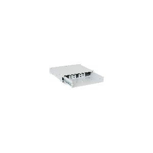 Triton RAC-FO-X65-A1 19&quot; LWL-Gehäuse ausziehbar 2HE, ohne Frontplatte, grau 01964