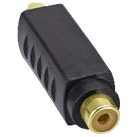 InLine® S-VHS Adapter aktiv, 4pol Mini DIN Stecker an Cinch Buchse, vergoldete Anschlüsse 99401A