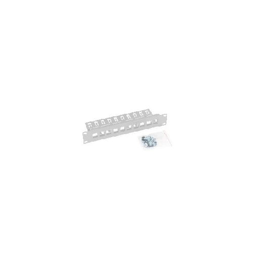 Triton RAC-PP-X03-C1 10 Patchpanel 1HE, Leerblech für max. 10 Keystone, grau 01957M
