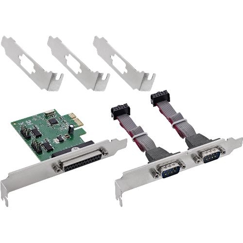 InLine® PCIe Schnittstellenkarte, 2x RS-232 + 1x Parallelport 76619L