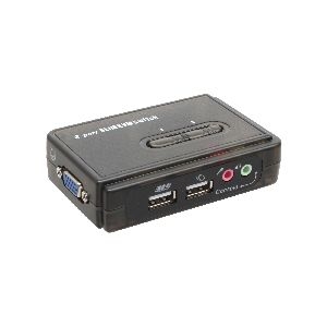 InLine® KVM Switch, 2-fach, USB, mit Audio 60612I