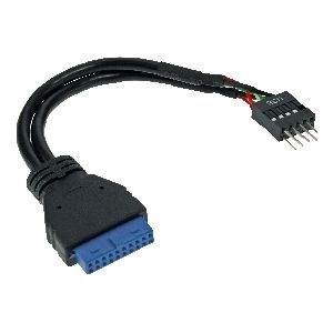 InLine® USB 3.0 zu 2.0 Adapterk. int., USB 3.0 / USB 2.0 Pfostenanschluss, 0,15m 33446I