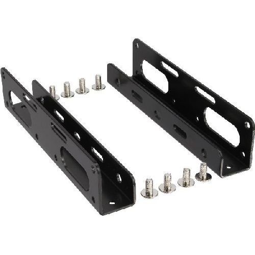 InLine® HDD/SSD Einbauschienen, 6,35cm (2,5) zu 8,89cm (3,5), schwarz 39950K