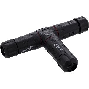 InLine® Netzkabelkupplung, IP68, 3-polig, 3-Wege, M20, schwarz 69927U